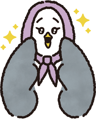 キラキラするキャラクター