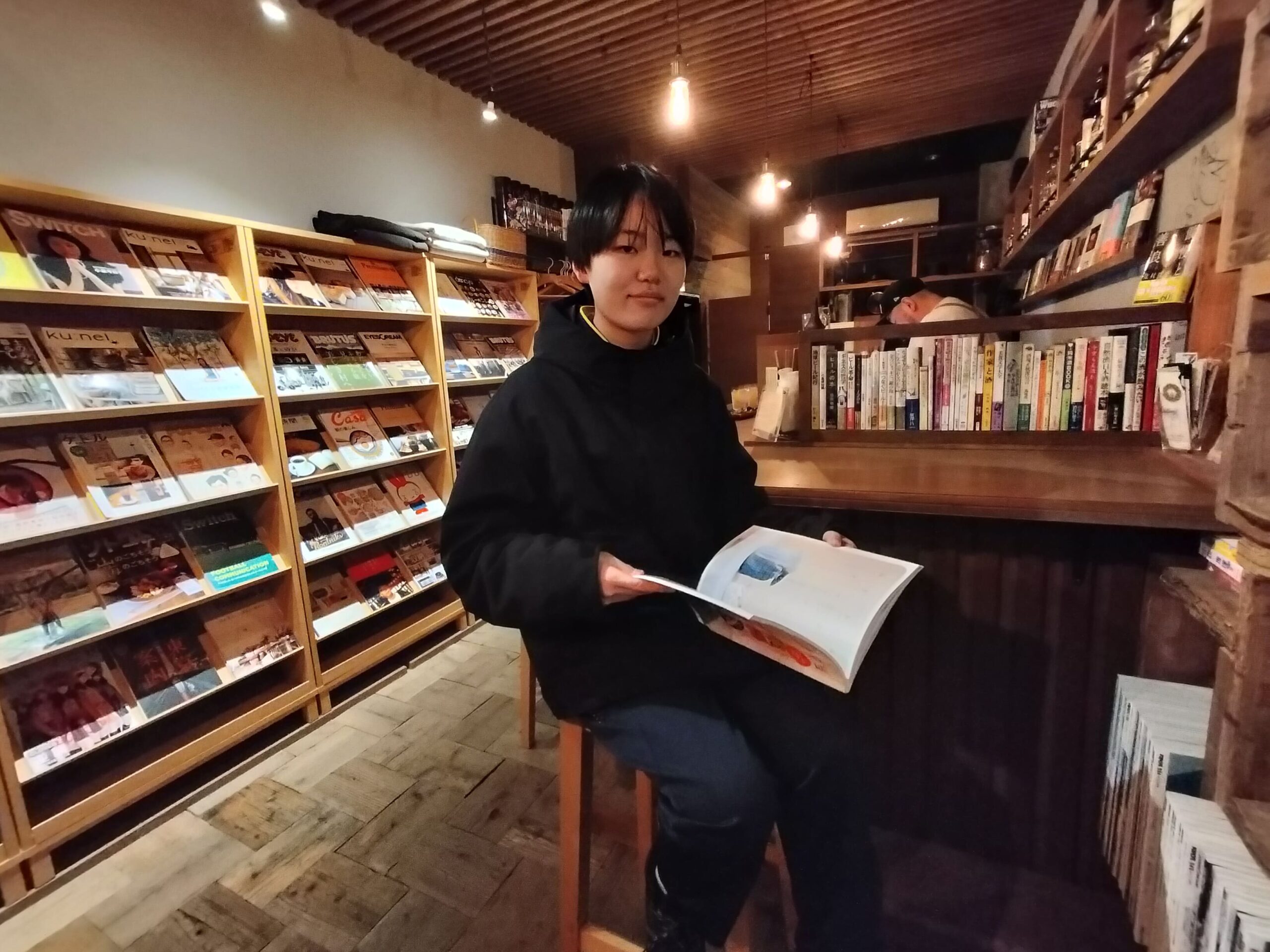 ご飯やお酒に関する書籍がたくさんありました！
「本を開いているお客さまには話しかけない」というオーナーさんの気遣いも居心地の良さにつながっているように思います。