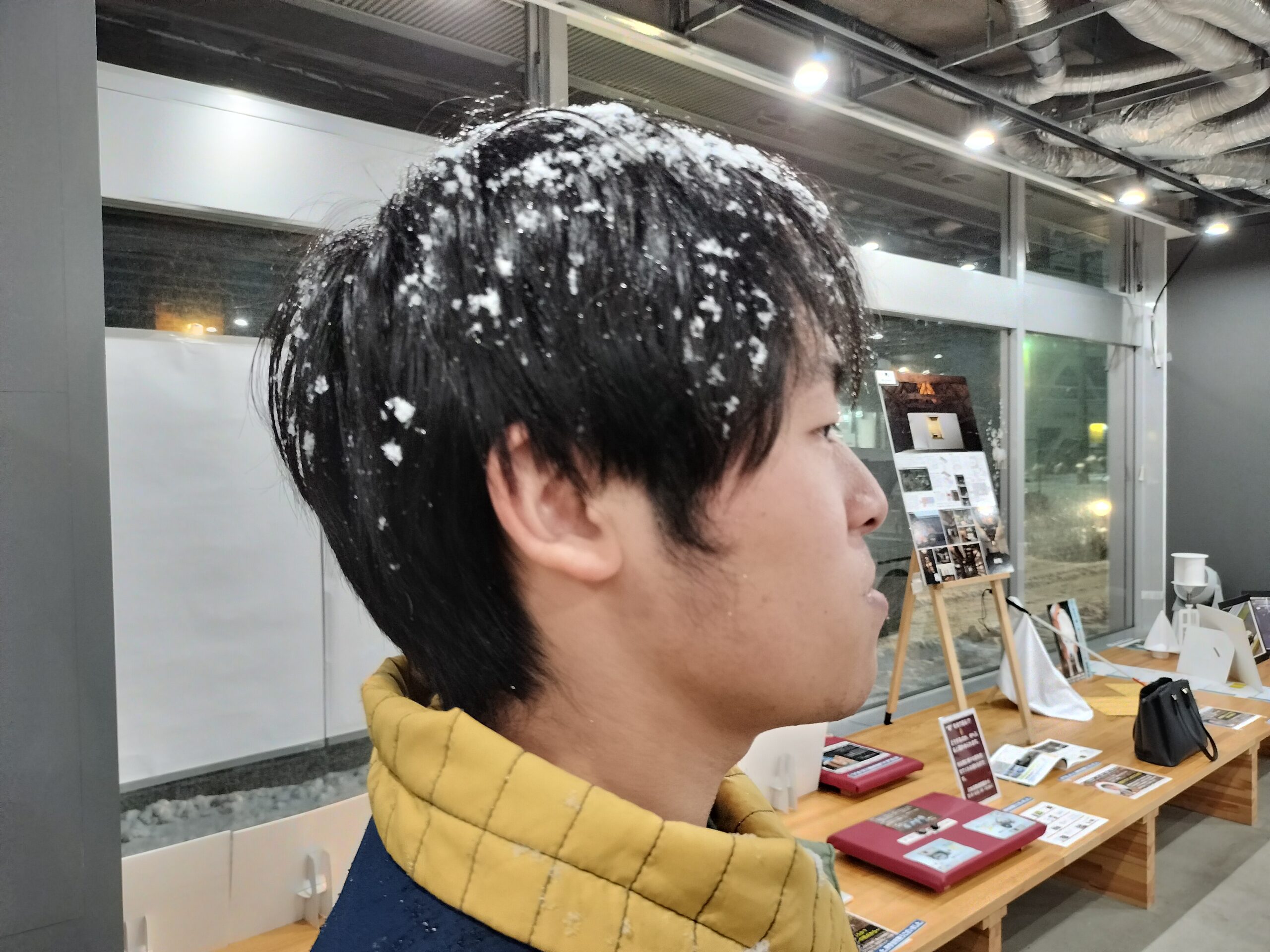 番ラボに戻るころには
雪が積もりました⛄