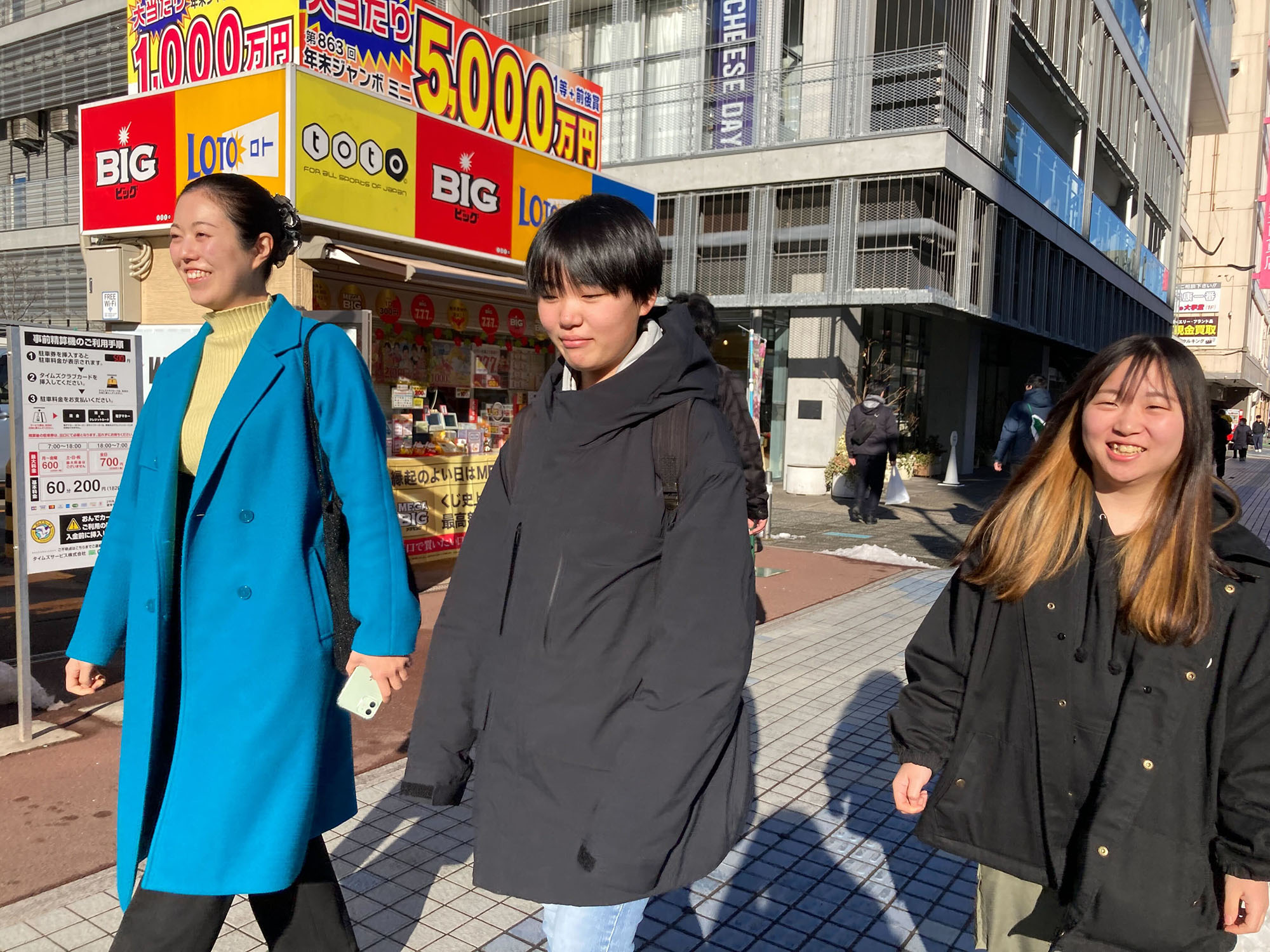 一緒に取材に同行してくれた大学生サポーターさんです！