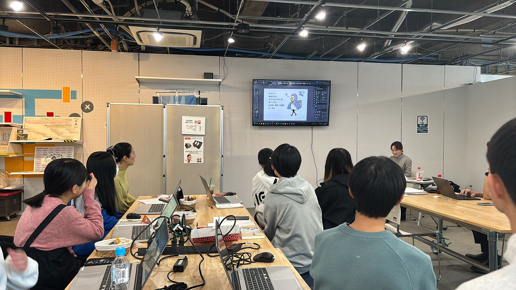 みんなにぴーちゃんを紹介しました😀