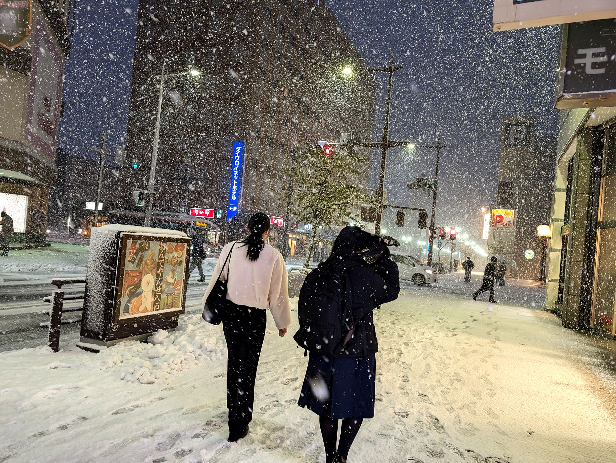 取材終わりには
雪が降り始めていました🌨️✨