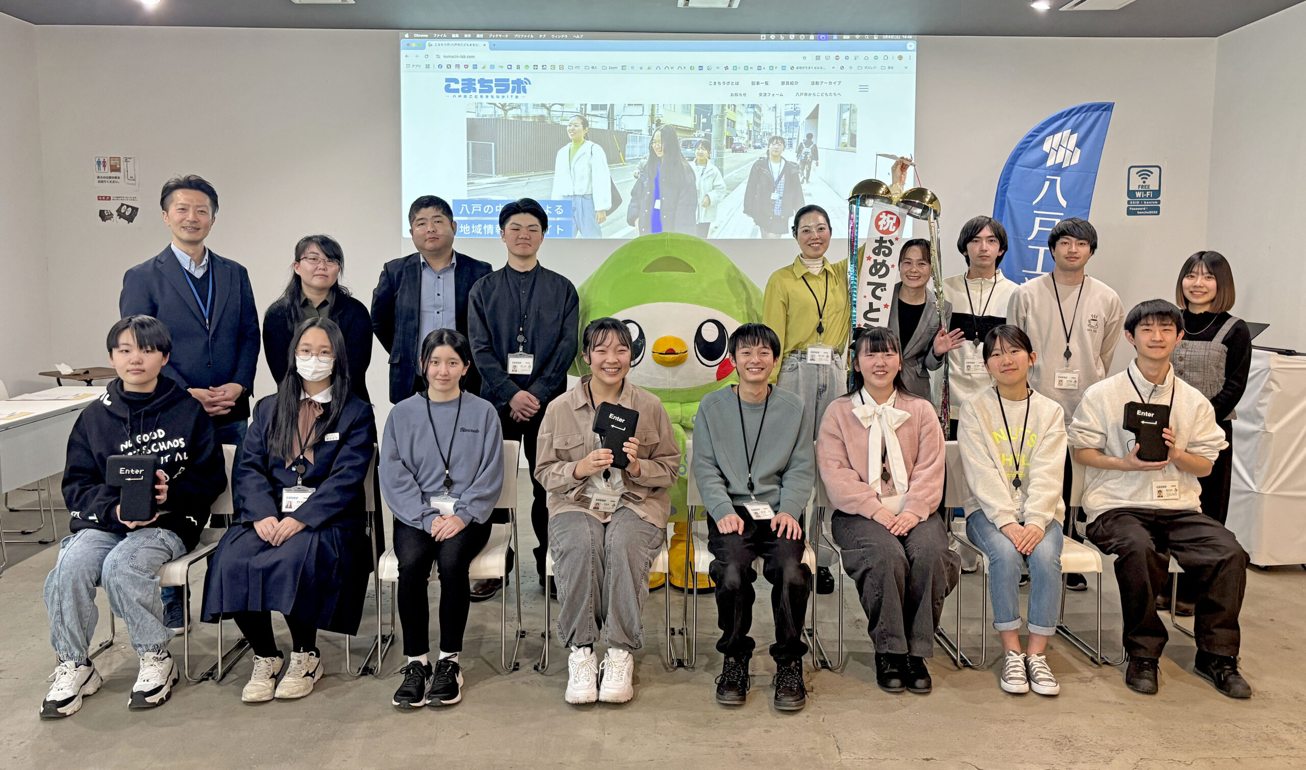 最後に部員とサポーター、運営者の皆で記念撮影！みんな素敵な笑顔😍