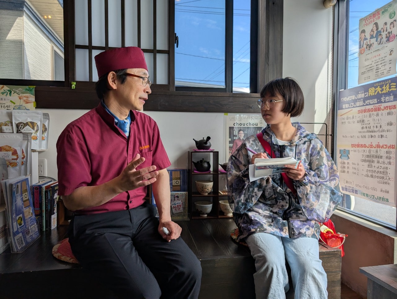 北村屋金藏さんでの取材の様子
親身になって、たくさん教えてくださいました🍵